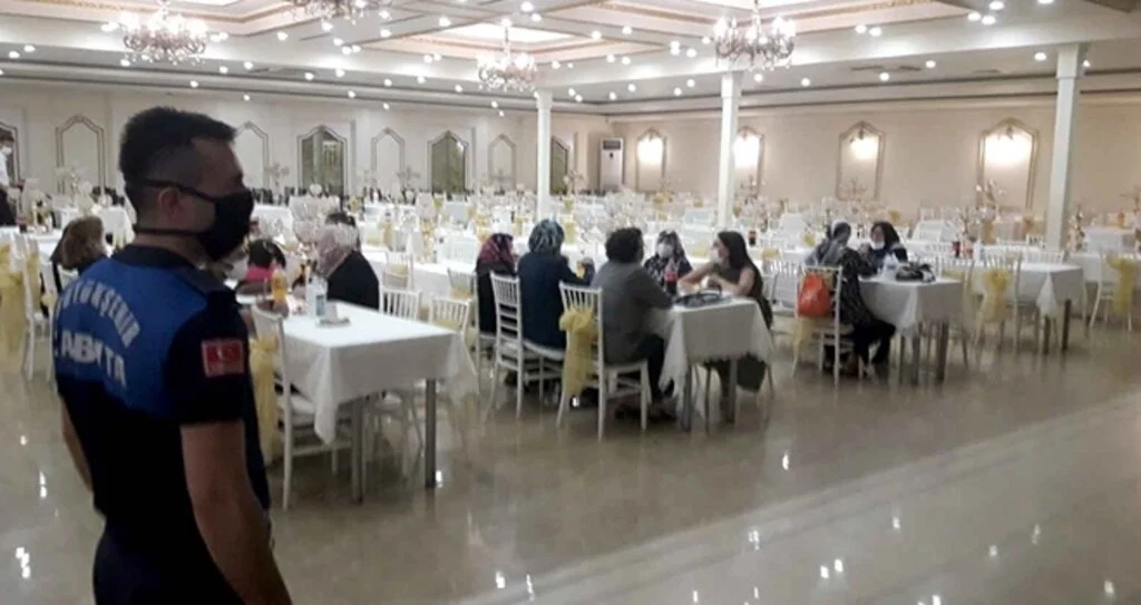Samsun'da Zabıtadan düğün salonu denetimi