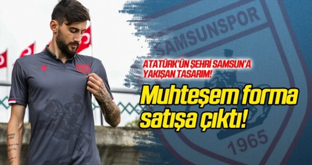 Samsunspor'un Atatürk'lü forması satışa çıktı