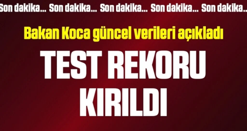 Son dakika… Bakan Koca 31 Ağustos corona virüsü verilerini açıkladı!