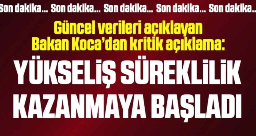 Son dakika… Bakan Koca yeni corona virüsü tablosunu açıkladı! İşte 13 Ağustos verileri…