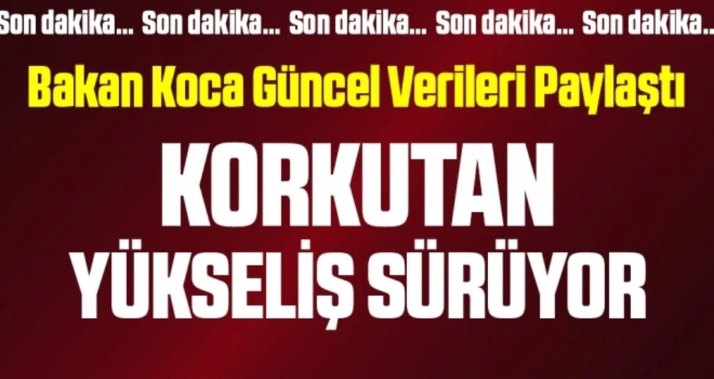 Son dakika… Sağlık Bakanı Koca duyurdu: İşte 5 Ağustos corona virüsü verileri
