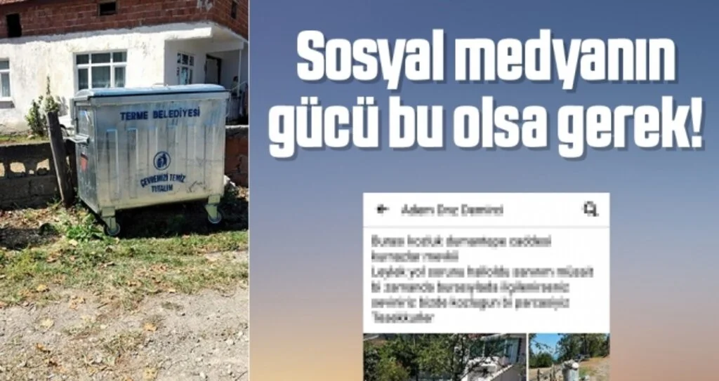 Sosyal medyanın gücü bu olsa gerek!