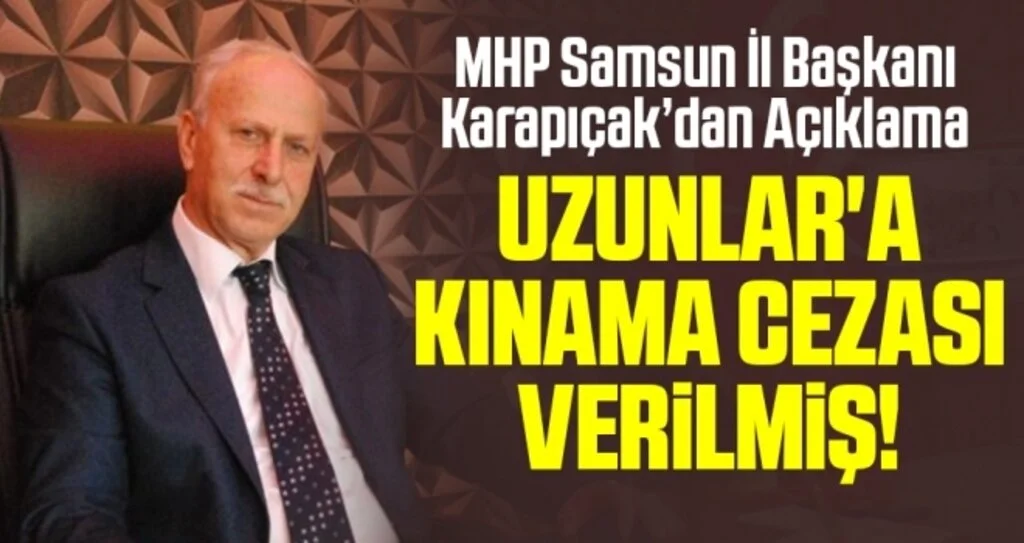 'Uzunlar'a Kınama Cezası verilmiş!'