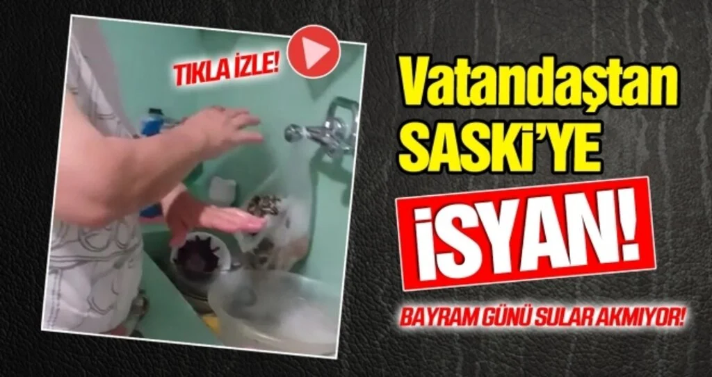 VİDEO HABER | Çarşamba’da SASKİ’ye isyan! Bayram günü sular akmıyor...