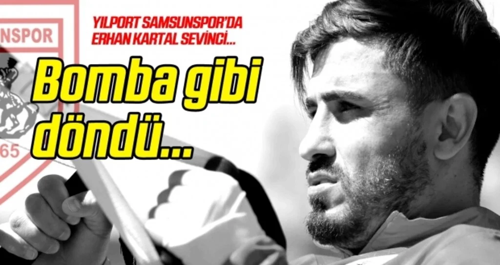 Yılport Samsunspor'da Erhan Kartal sevinci