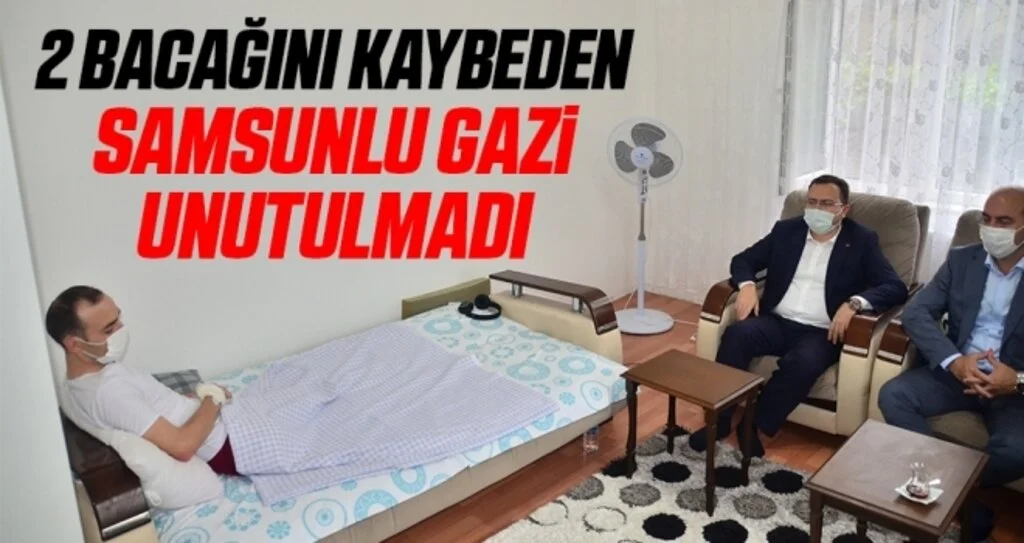 2 bacağını kaybeden Samsunlu gazi unutulmadı
