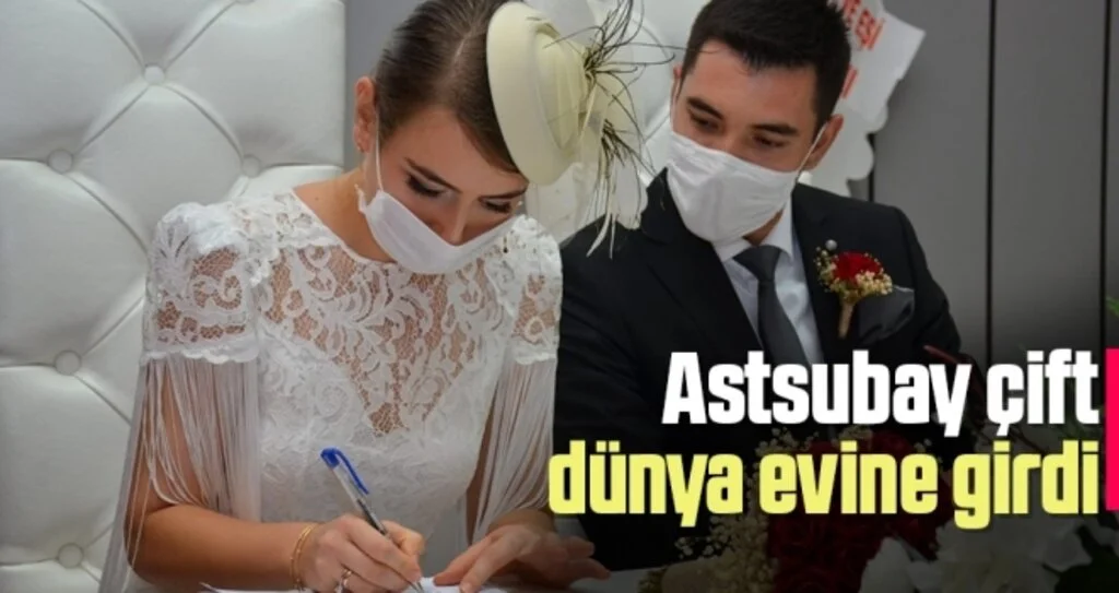 Astsubay çift dünya evine girdi