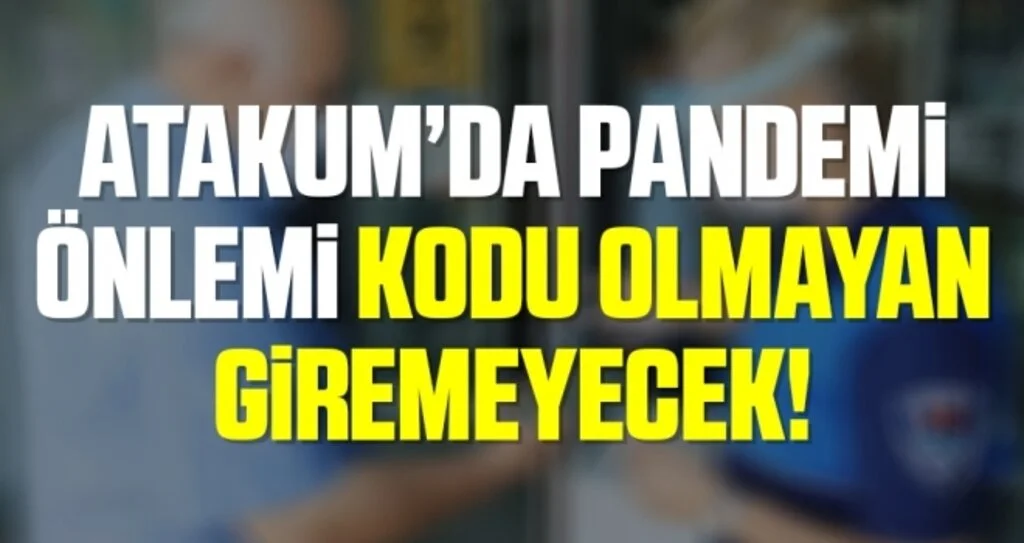 Atakum Belediyesi’nden HES kodlu pandemi önlemi
