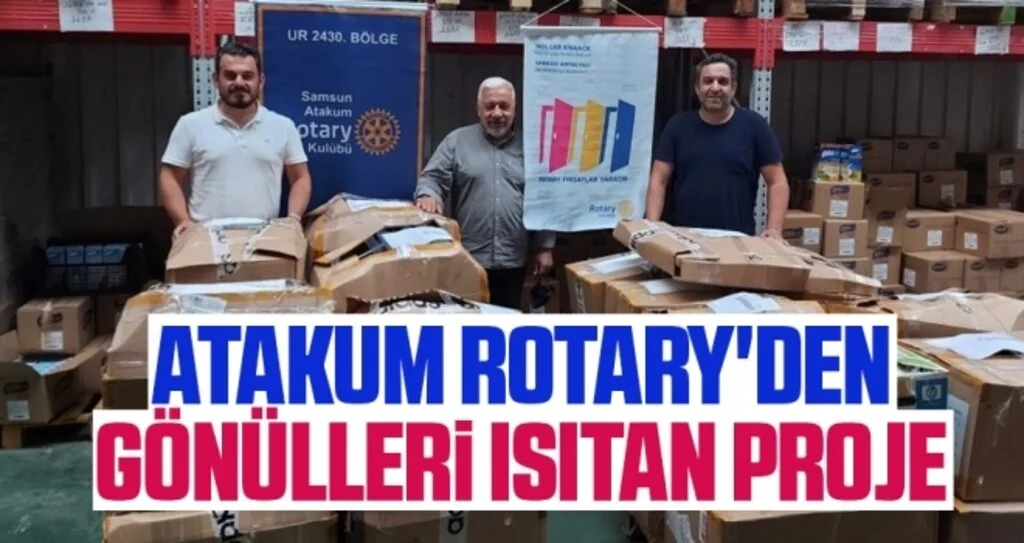 Atakum Rotary'den Gönülleri Isıtan Proje