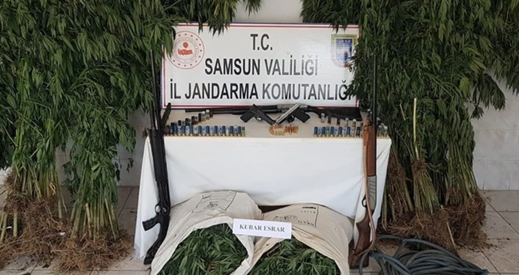 Bafra'da uyuşturucu operasyonu
