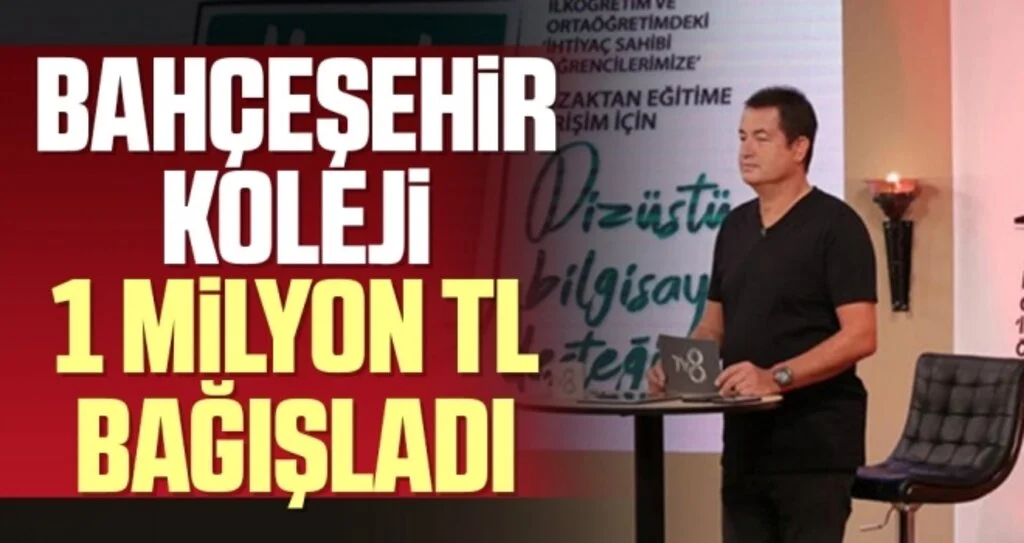 Bahçeşehir Koleji 1 milyon TL bağışladı