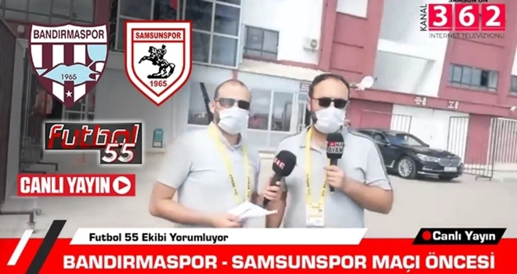 Bandırmaspor - Samsunspor Maçı Öncesi Canlı Yayın