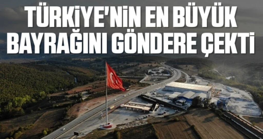 Bu gurur Samsun'un: Türkiye'nin en büyük bayrağını göndere çekti