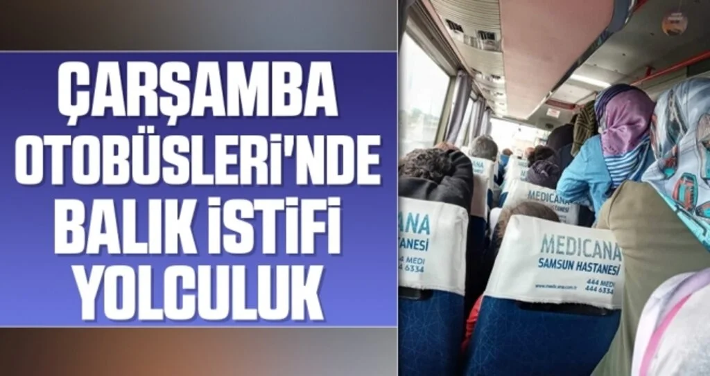 Çarşamba Otobüsleri'nde Balık İstifi Yolculuk