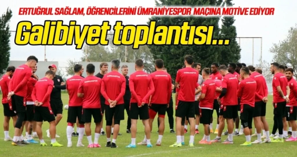 Ertuğrul Sağlam'dan galibiyet toplantısı