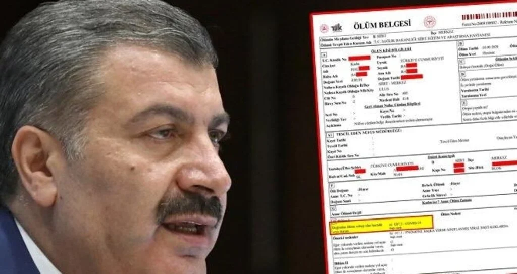 'Hastanın ölüm nedeni U073 COVID-19 olarak kayıtlara geçti'