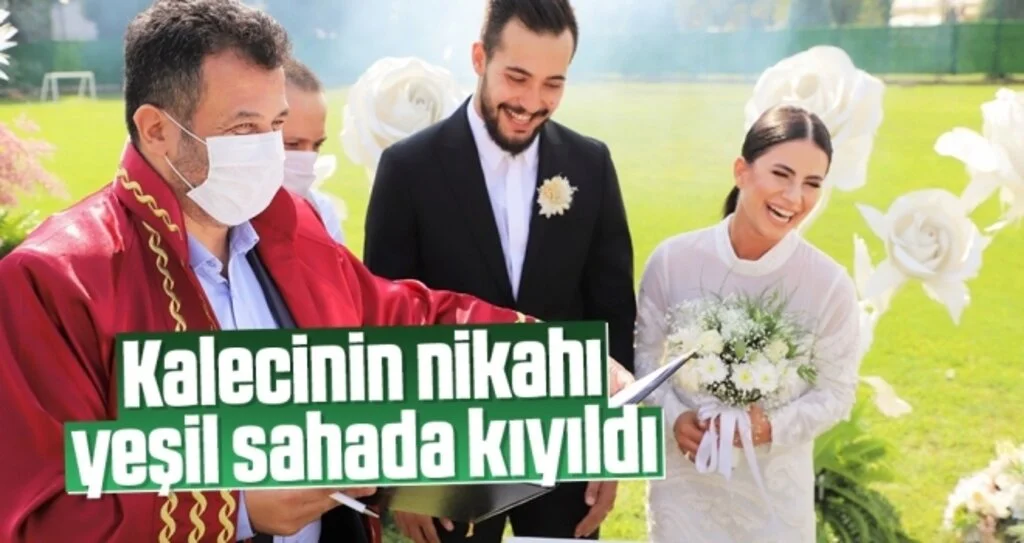 Kalecinin nikahı yeşil sahada kıyıldı