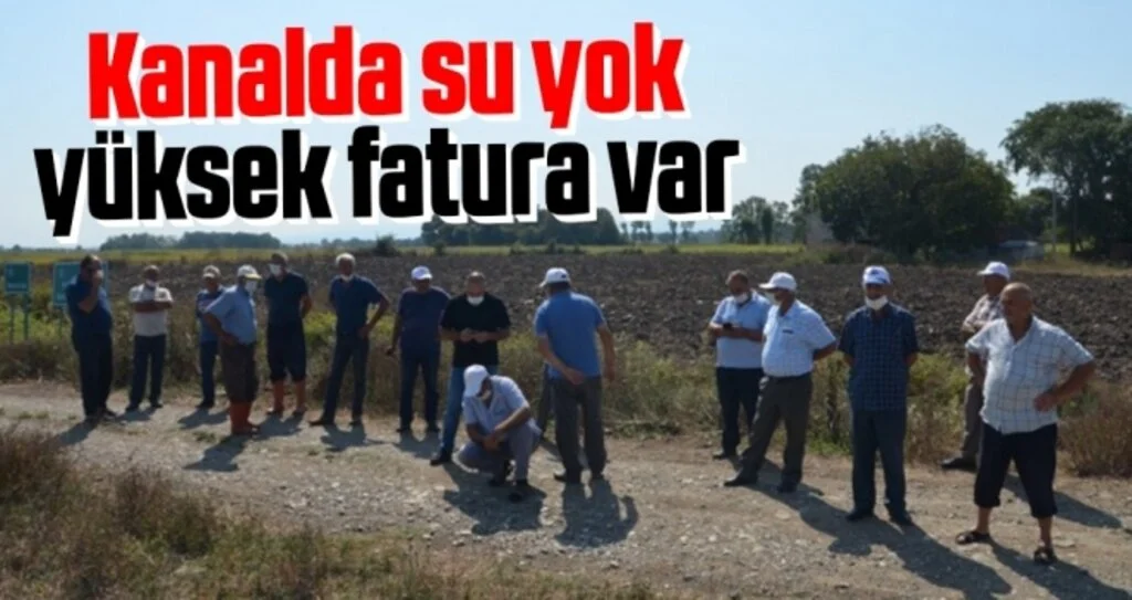 Kanalda su yok yüksek fatura var