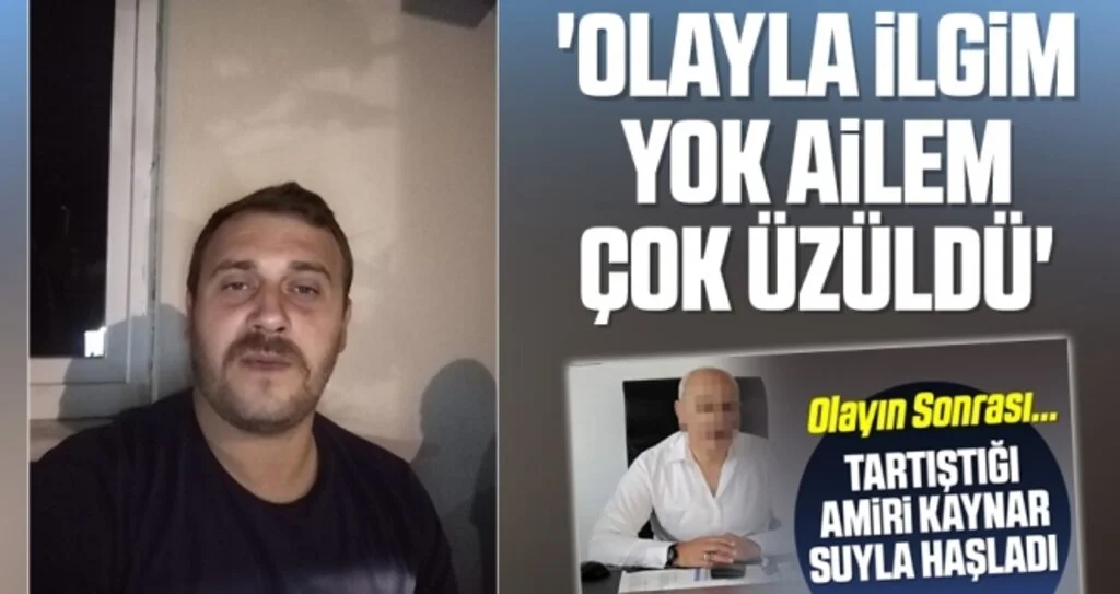 'Olayla ilgim yok ailem çok üzüldü'