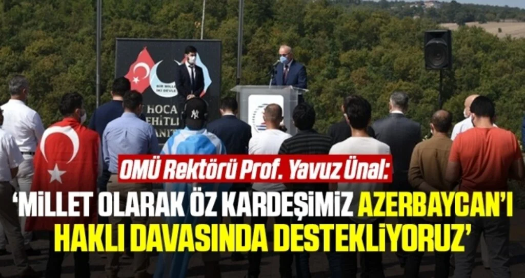 OMÜ’den Azerbaycan’a destek