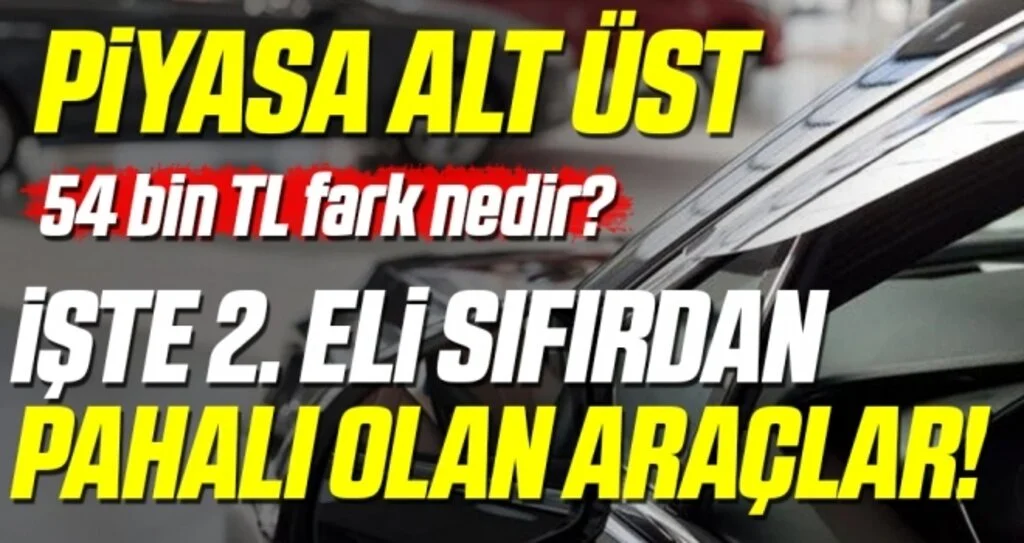 Piyasa alt üst oldu! İkinci eli sıfırından daha pahalı olan araçlara bakın