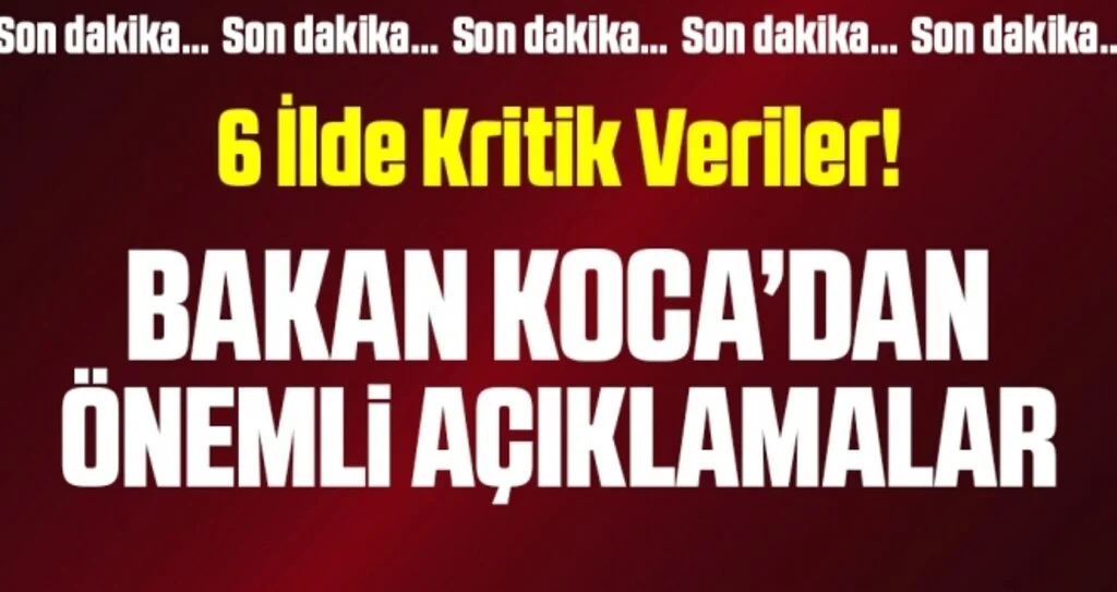 Sağlık Bakanı Fahrettin Koca açıklama yapıyor