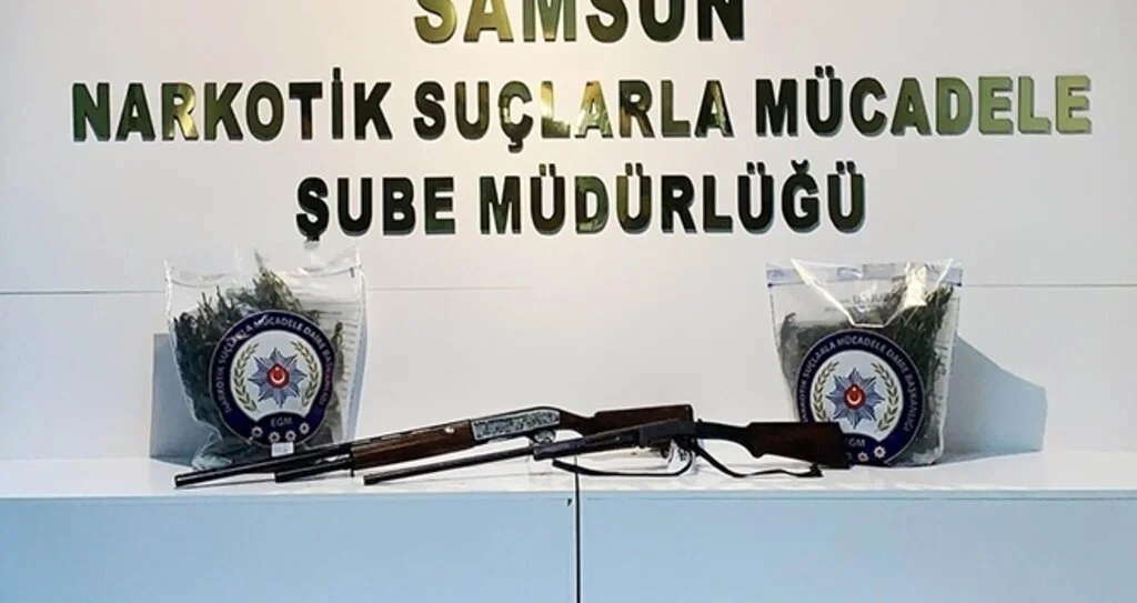 Samsun'da 1 kilo 398 gram esrar ele geçirildi