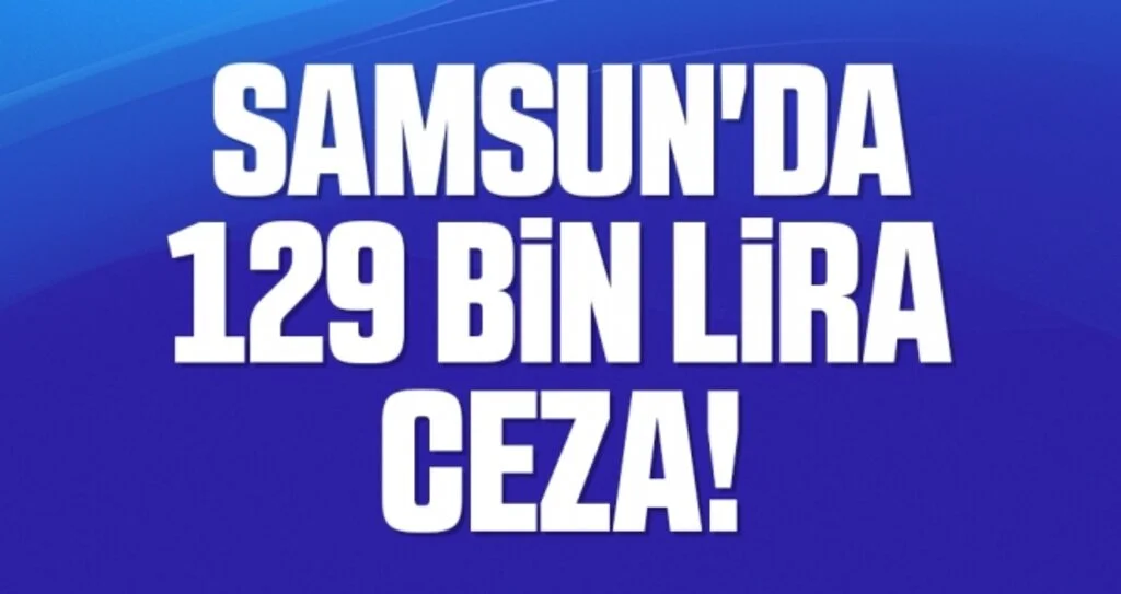 Samsun'da 127 kişiye 129 bin 210 lira caza kesildi