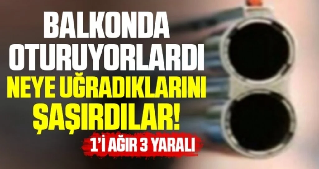 Samsun'da balkona tüfekle ateş açıldı: 1'i ağır 3 yaralı