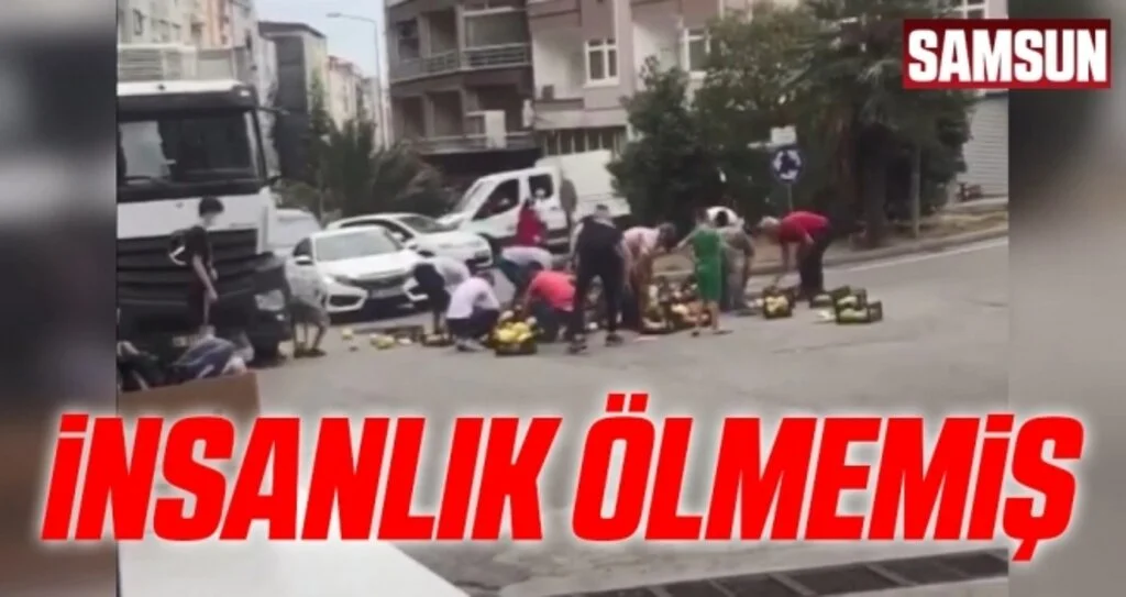 Samsun'da İnsanlık Ölmemiş Dedirten Kare!