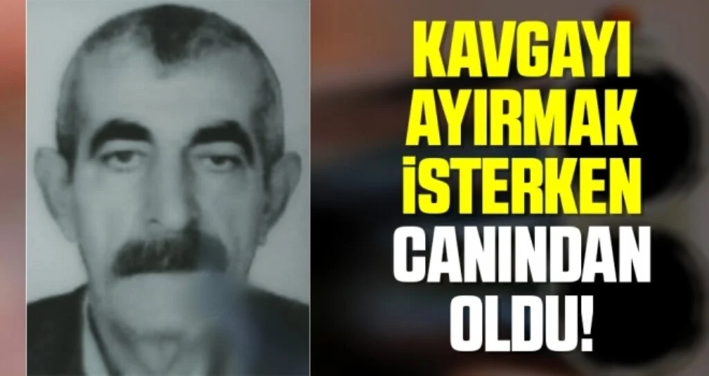 Samsun'da Kavgayı Ayırmak İsterken Canından Oldu