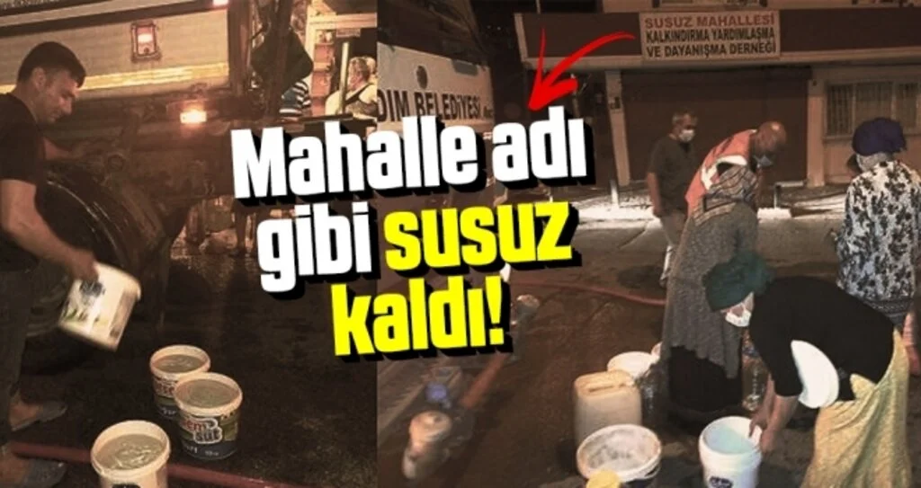 Samsun'da Mahalle Adı Gibi Susuz Kaldı!