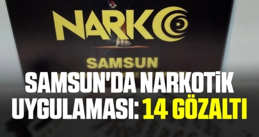 Samsun'da narkotik uygulaması: 14 gözaltı