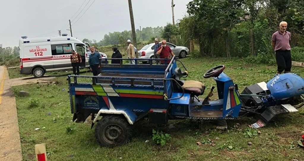 Samsun'da Patpat kazası: 1 yaralı