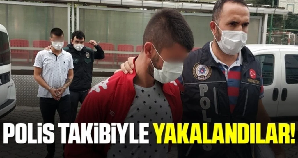 Samsun'da Polis Takibiyle Yakalandılar