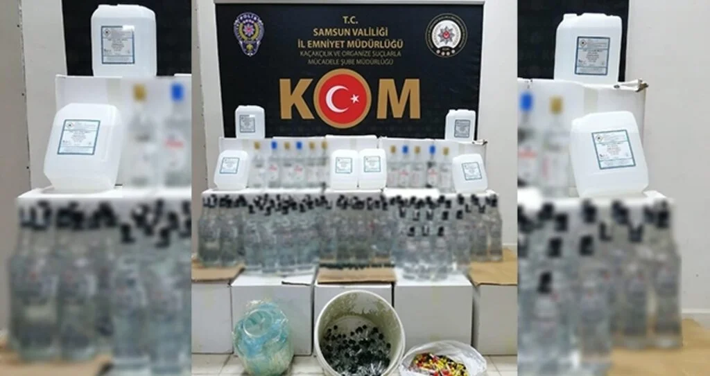 Samsun'da sahte içki operasyonu: 1 gözaltı