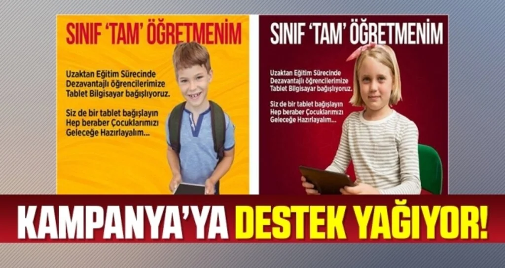 Samsun'da 'Sınıf Tam Öğretmenim' kampanyasına destek yağıyor