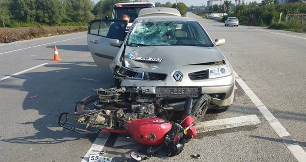 Samsun’da trafik kazası: 2 yaralı