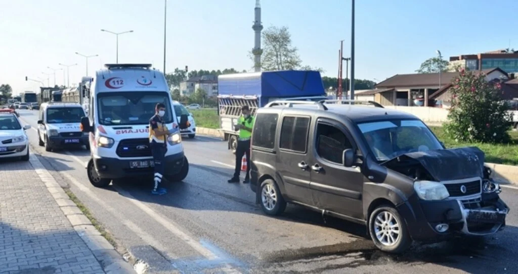 Samsun’da trafik kazası: 5 yaralı