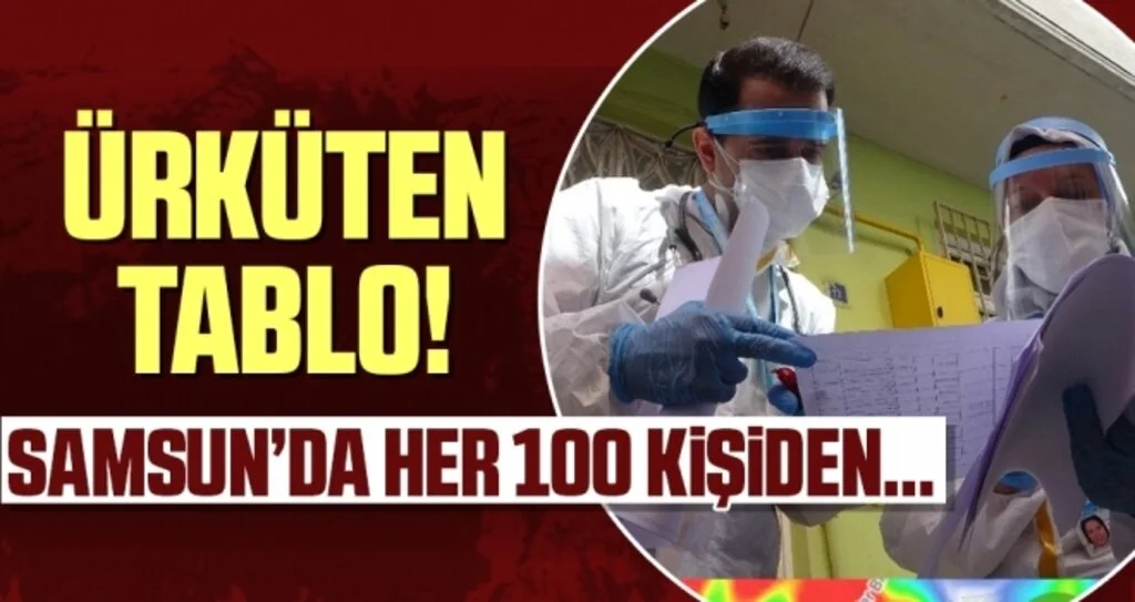 Samsun'da Ürküten Tablo