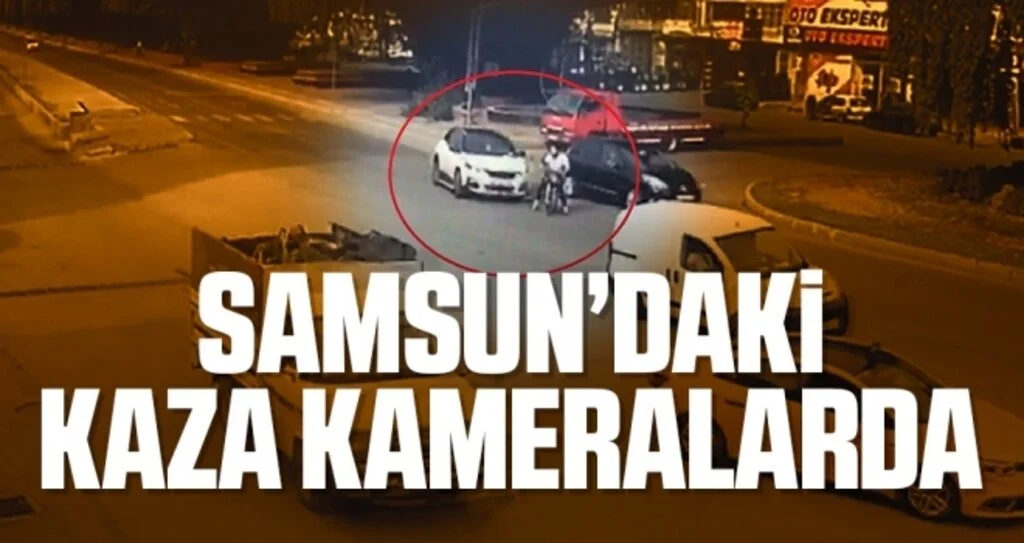 Samsun'daki Kaza Kameralara Yansıdı