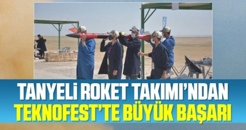 Samsun'dan Tanyeli Roket Takımı alçak irtifa kategorisinin birincisi oldu