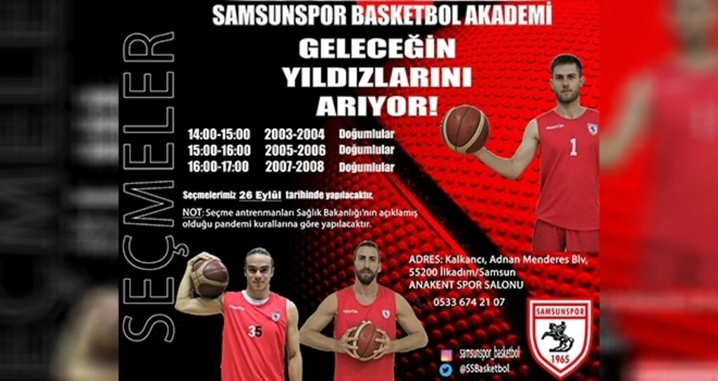 Samsunspor Basketbol Yeni Yıldızlar Arıyor