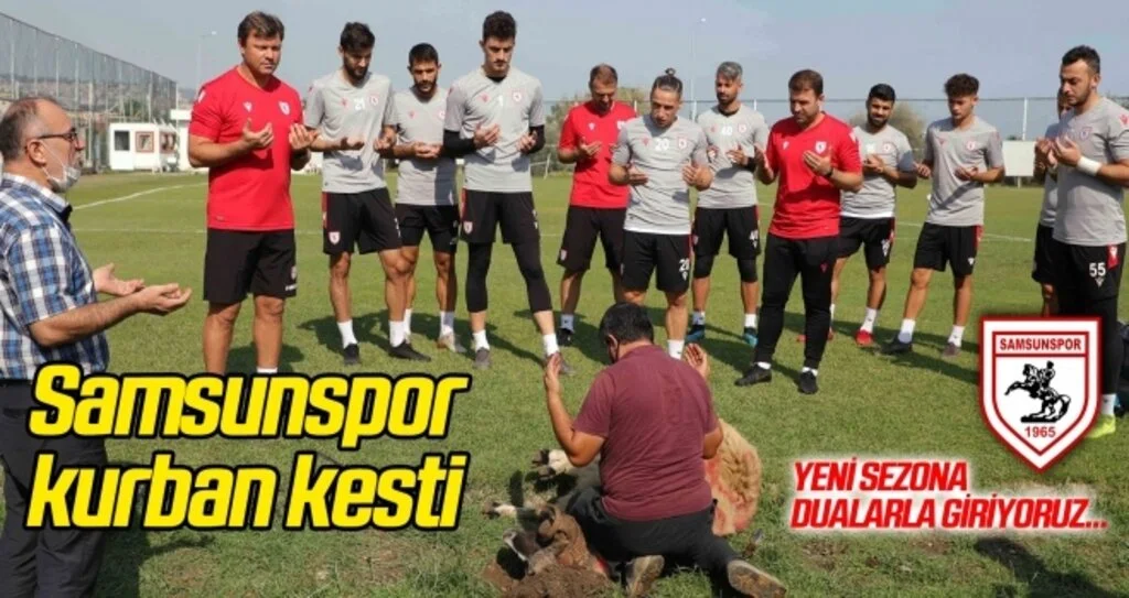 Samsunspor kurban kesti
