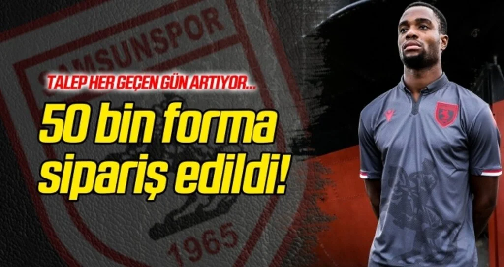 Samsunspor'un Atatürklü formasına talep artıyor!