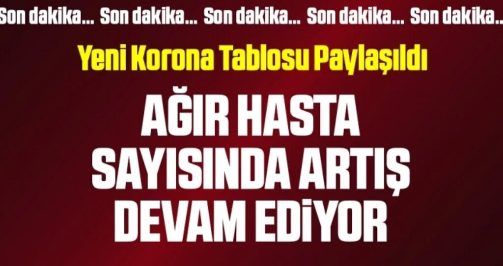 Son dakika… 4 Eylül corona virüsü verileri açıklandı!
