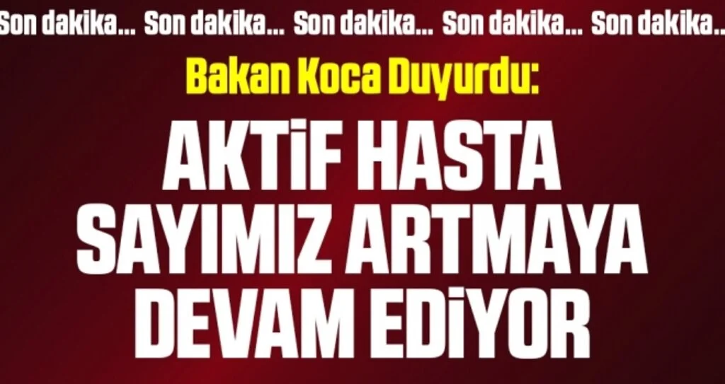Son dakika… Bakan Koca 1 Eylül corona virüsü verilerini açıkladı!