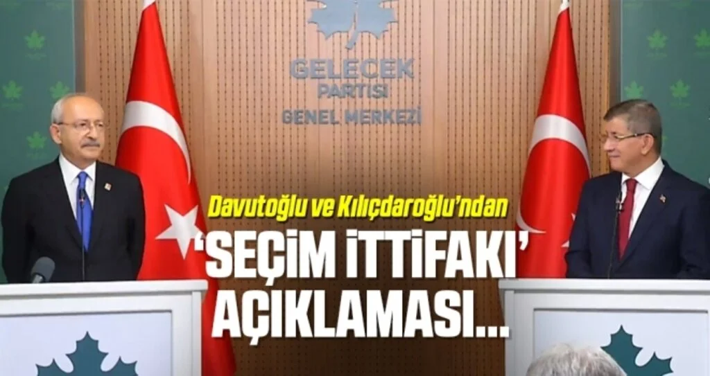 Son dakika! Davutoğlu ve Kılıçdaroğlu’ndan ‘seçim ittifakı’ açıklaması…