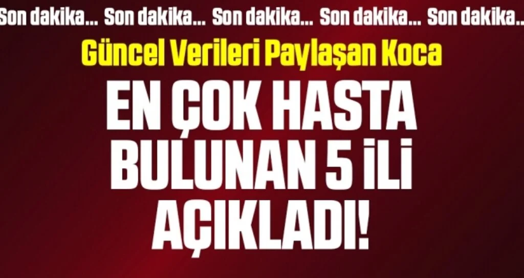 Son dakika… Güncel corona virüsü verileri açıklandı! İşte 3 Eylül tablosu…