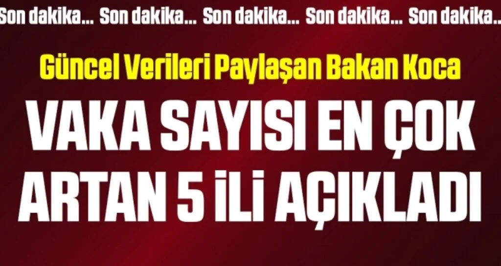 Son dakika… Güncel corona virüsü verileri açıklandı! İşte 6 Eylül tablosu…